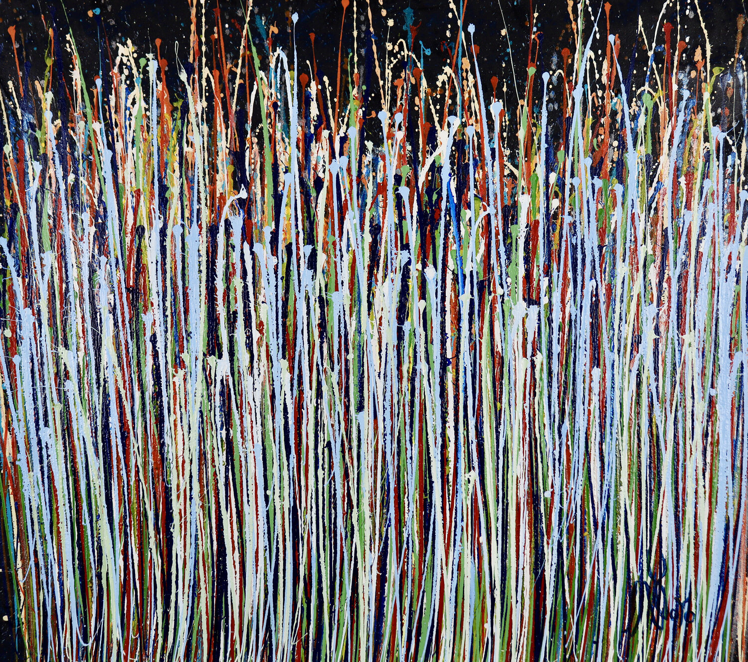 A sinful garden (anochecer) 2 Nestor Toro Original painting for sale