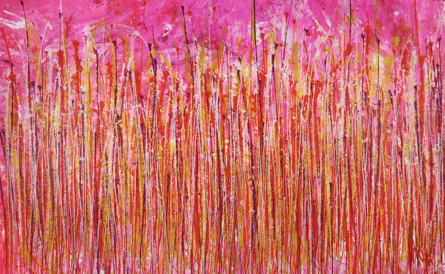 A Closer Look (Forever Pink Los Angeles Sunset) Nestor Toro Originalgemälde zu verkaufen