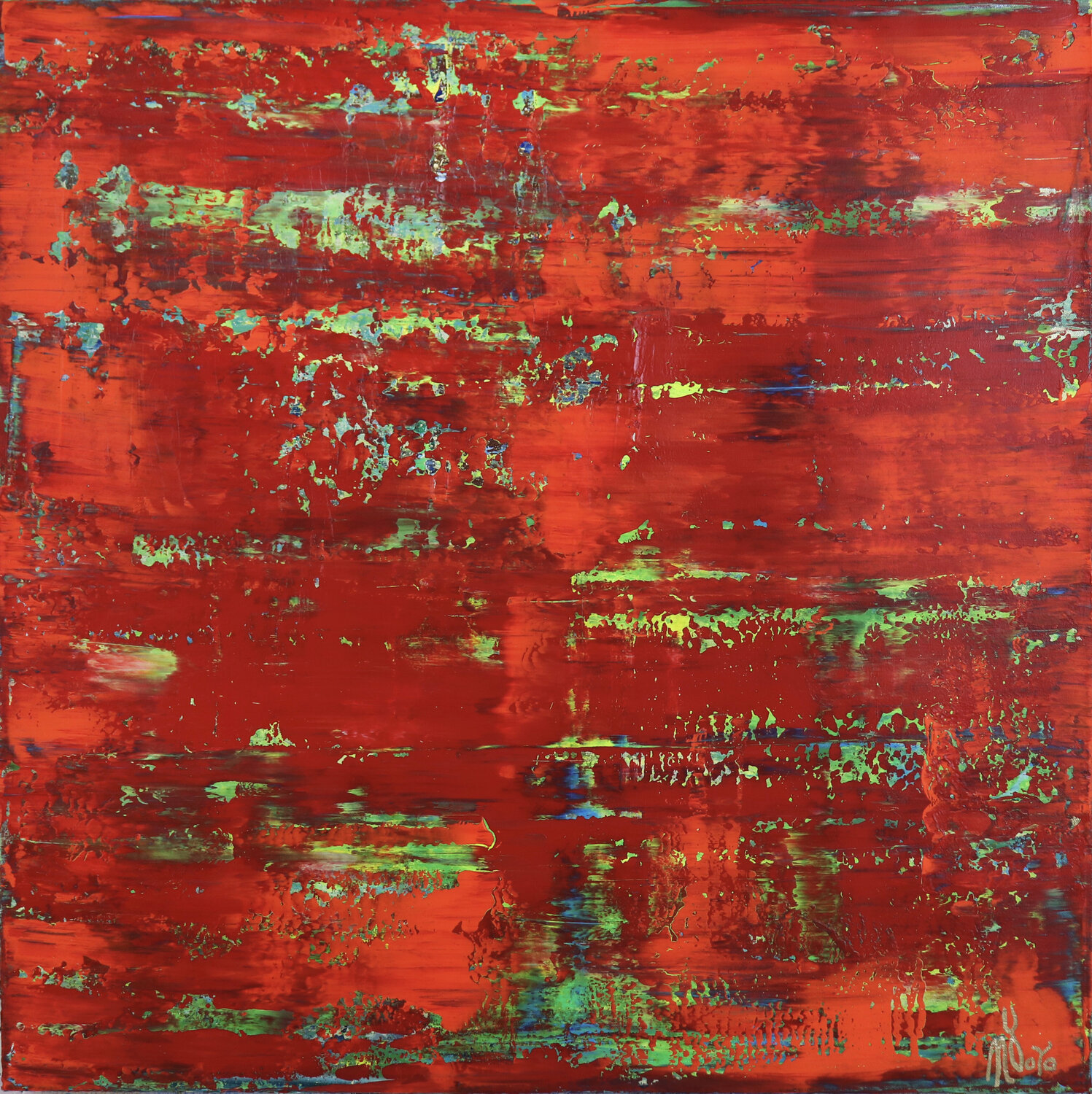 Rojo infinito (Fiery abstract) 6 Nestor Toro