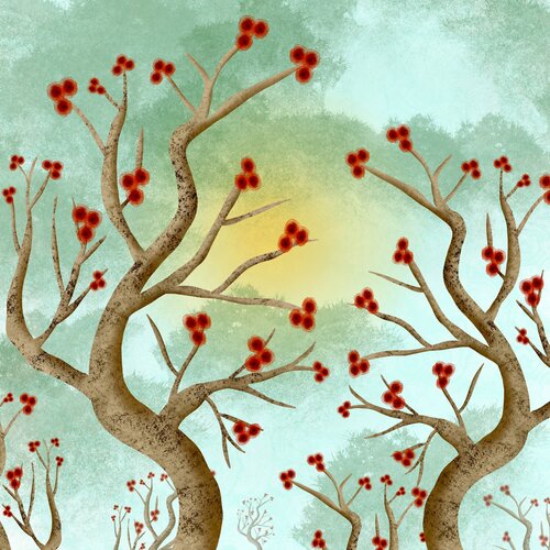 Whispering flowers de Sumit Mehndiratta, Digital a la venta en Singulart