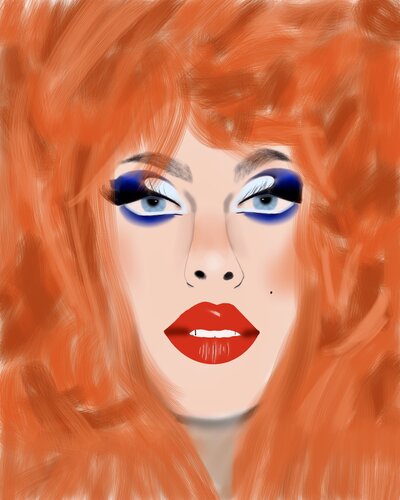 Gigi Goode’s portrait von Sumit Mehndiratta, Digital kaufen auf Singulart