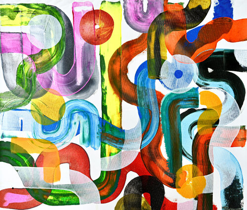 Composition No. 431 van Sumit Mehndiratta, Schilderij te koop op Singulart