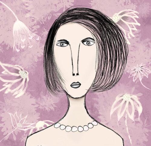 Lady Lavender van Sumit Mehndiratta, Schilderij te koop op Singulart