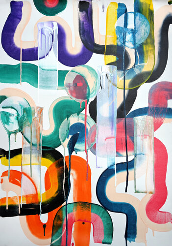 Composition No. 467 van Sumit Mehndiratta, Schilderij te koop op Singulart