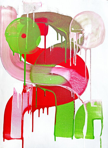 Rose and matcha latte van Sumit Mehndiratta, Schilderij te koop op Singulart