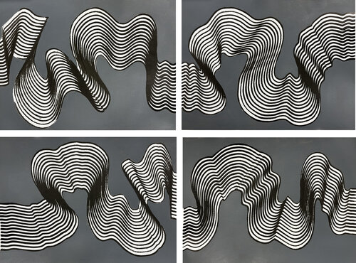 Through the greys by Sumit Mehndiratta, Painting for Sale on Singulart