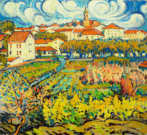 Spanish motive di Andrey Chebotaru, Pittura in vendita su Singulart