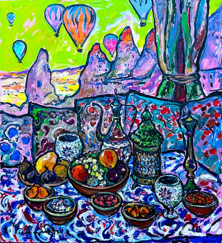 Oriental still life von Andrey Chebotaru, Malerei kaufen auf Singulart