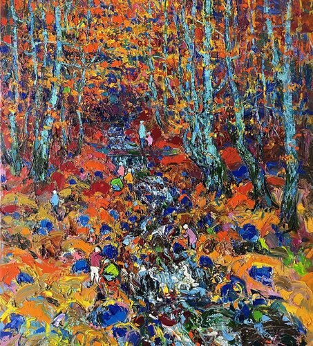 The walk van Andrey Chebotaru, Schilderij te koop op Singulart