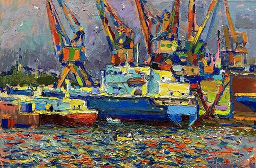 In port von Andrey Chebotaru, Malerei kaufen auf Singulart