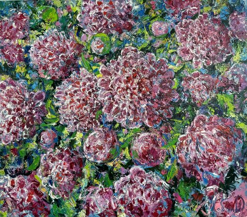 Peonies in the mother's garden Andrey Chebotaru