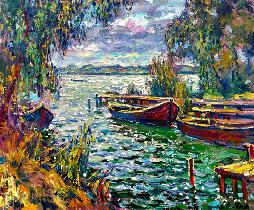 Before the storm di Andrey Chebotaru, Pittura in vendita su Singulart