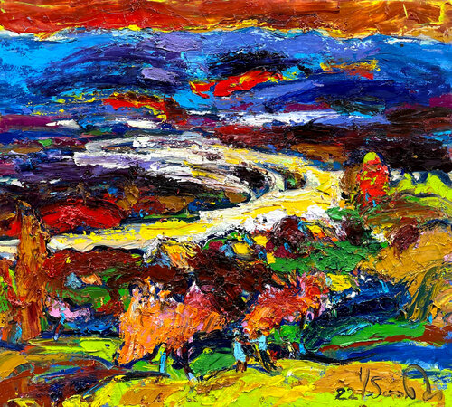 Evening in Iza de Andrey Chebotaru, Pintura a la venta en Singulart