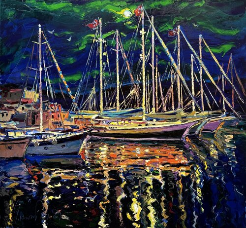 "The Night Marina of Marmaris" Marmaris Turkey Andrey Chebotaru