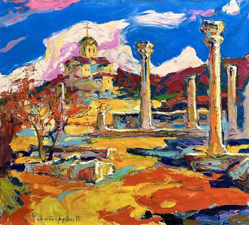 At sunset di Andrey Chebotaru, Pittura in vendita su Singulart