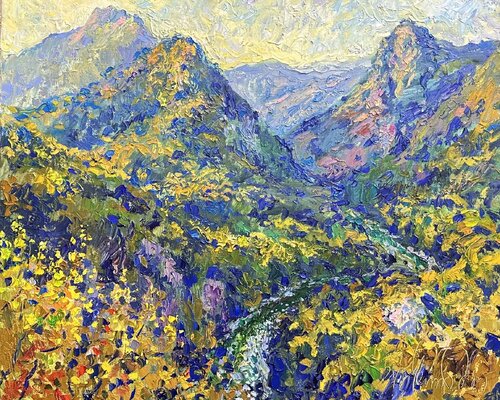 Endless sunrise von Andrey Chebotaru, Malerei kaufen auf Singulart