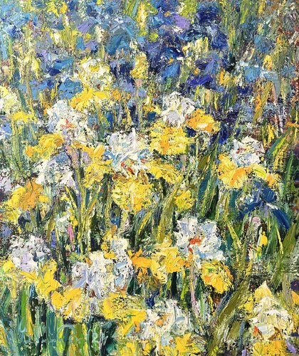 Flowers of love van Andrey Chebotaru, Schilderij te koop op Singulart