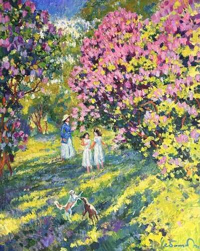 A walk in a heavenly von Andrey Chebotaru, Malerei kaufen auf Singulart