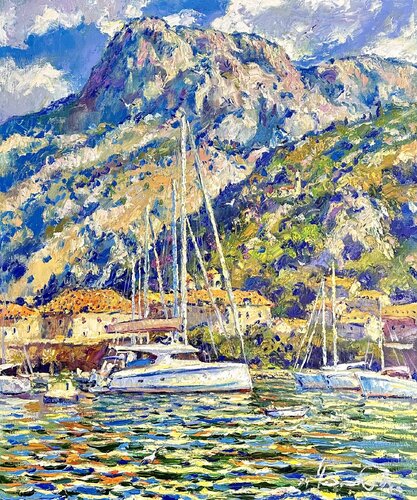 Sunny Kotor van Andrey Chebotaru, Schilderij te koop op Singulart