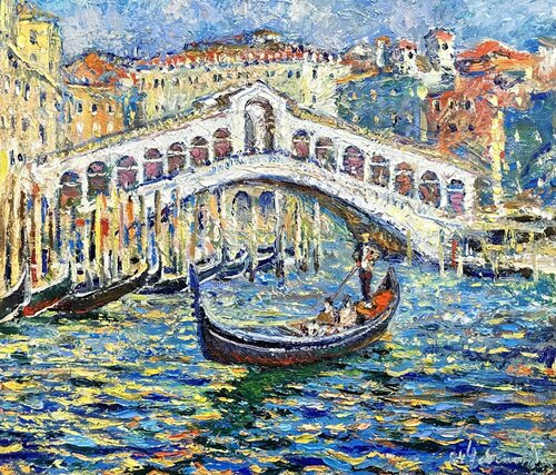 Beautiful day in Venice van Andrey Chebotaru, Schilderij te koop op Singulart
