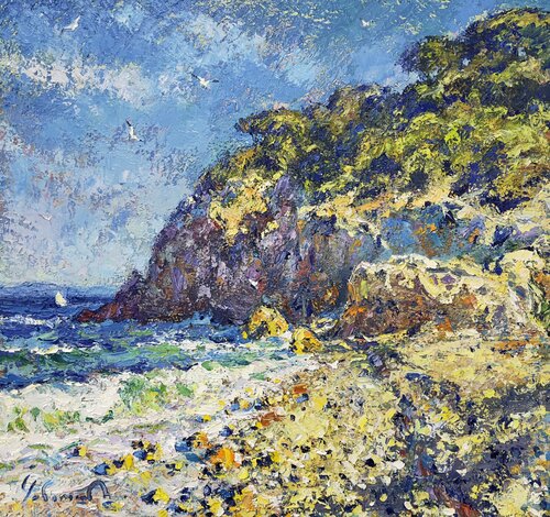 Azure breeze of Antibes von Andrey Chebotaru, Malerei kaufen auf Singulart