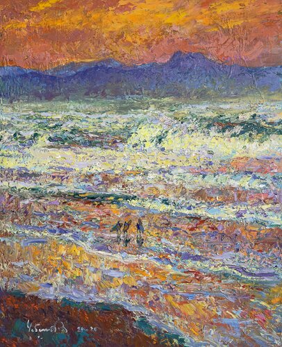 Whisper of the bay van Andrey Chebotaru, Schilderij te koop op Singulart