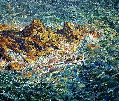 Bay of dreams van Andrey Chebotaru, Schilderij te koop op Singulart