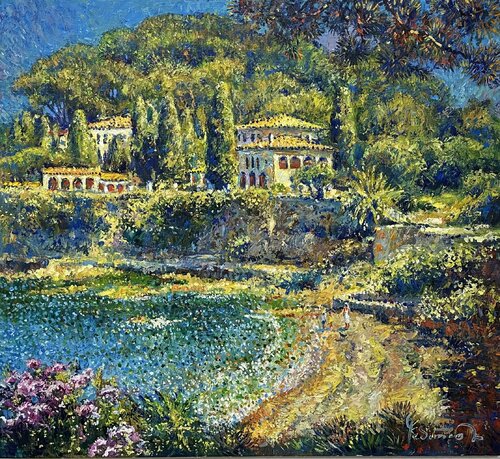 Azure coast dream van Andrey Chebotaru, Schilderij te koop op Singulart