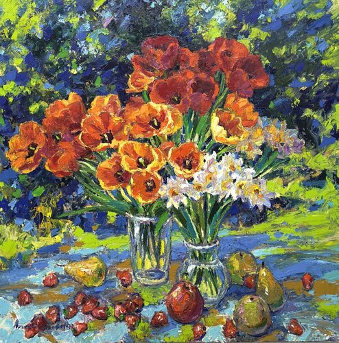 Sunny bouquet von Andrey Chebotaru, Malerei kaufen auf Singulart