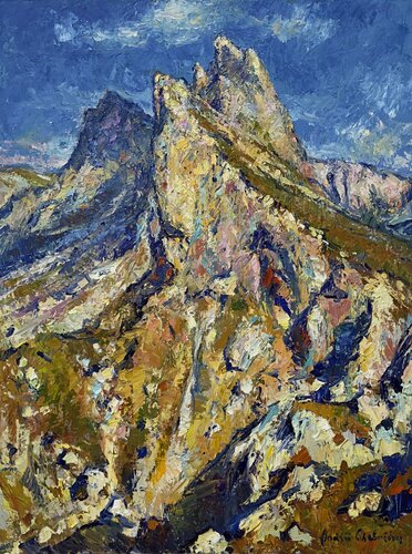 Shards of sky. Dolomites von Andrey Chebotaru, Malerei kaufen auf Singulart