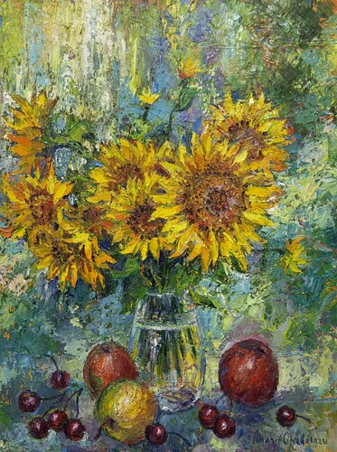 Taste of the sun di Andrey Chebotaru, Pittura in vendita su Singulart