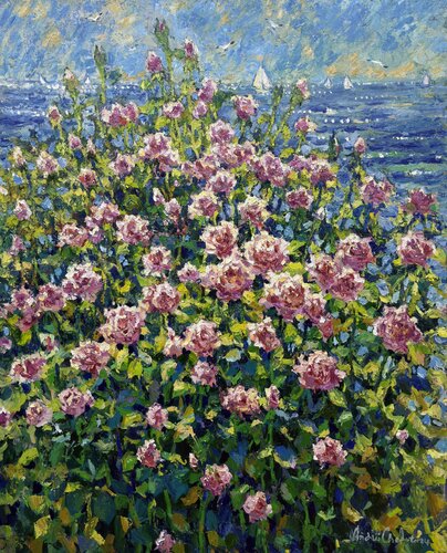 Kissed by the sea by Andrey Chebotaru, Painting for Sale on Singulart