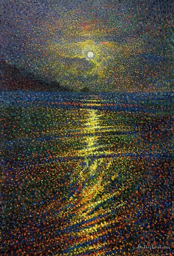 Midnight glow von Andrey Chebotaru, Malerei kaufen auf Singulart
