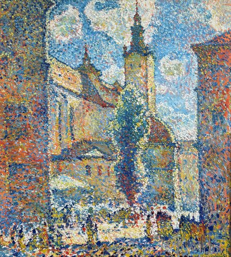Rynok Square. Lviv di Andrey Chebotaru, Pittura in vendita su Singulart