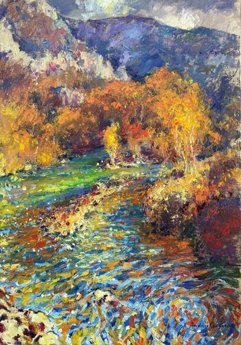 Autumn embrace von Andrey Chebotaru, Malerei kaufen auf Singulart