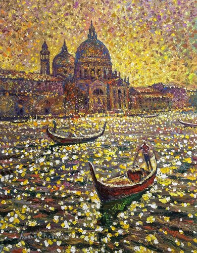 The gold of Venice von Andrey Chebotaru, Malerei kaufen auf Singulart