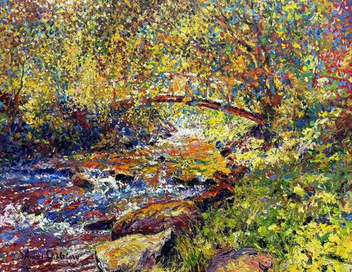 Whisper of autumn light de Andrey Chebotaru, Pintura a la venta en Singulart