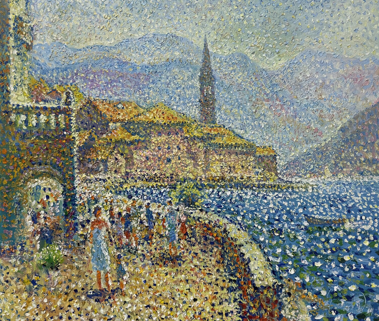The promenade of memories Andrey Chebotaru Originalgemälde zu verkaufen