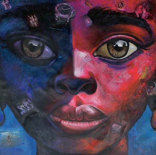 Gaze 3 by Gabriel Jideonwor, Painting for Sale on Singulart