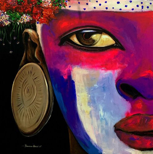 Gaze 2 de Gabriel Jideonwor, Pintura a la venta en Singulart