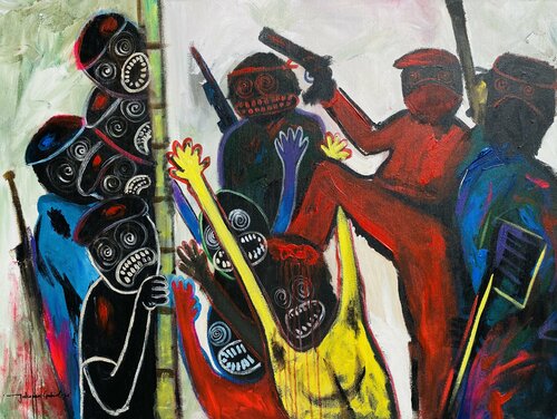 Insecurity von Gabriel Jideonwor, Malerei kaufen auf Singulart