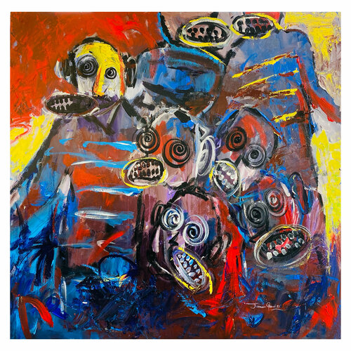 Spectators de Gabriel Jideonwor, Pintura a la venta en Singulart