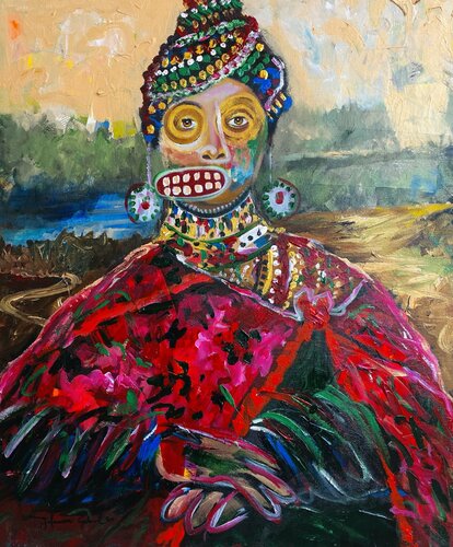 Monafrica by Gabriel Jideonwor, Painting for Sale on Singulart