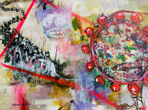 Pandemic 2020 by Gabriel Jideonwor, Painting for Sale on Singulart