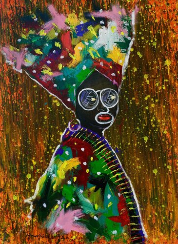 Mama Africa de Gabriel Jideonwor, Pintura a la venta en Singulart