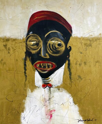 Fright di Gabriel Jideonwor, Pittura in vendita su Singulart