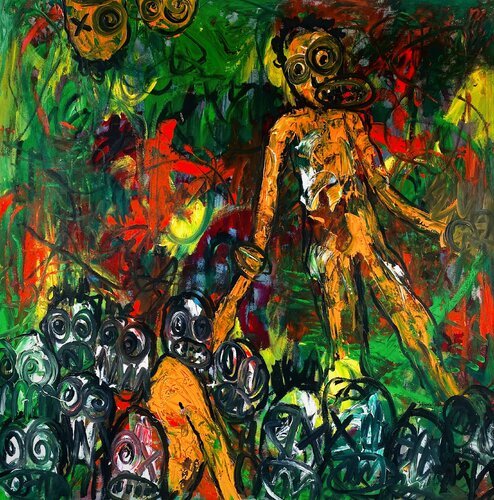 Helping Hands de Gabriel Jideonwor, Pintura a la venta en Singulart