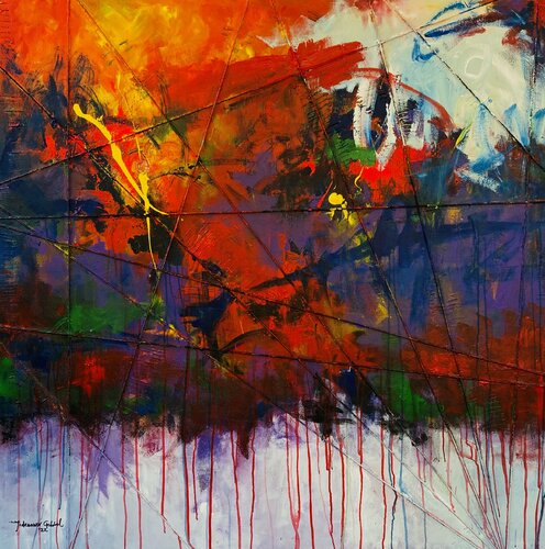 Winning by all means 2 di Gabriel Jideonwor, Pittura in vendita su Singulart