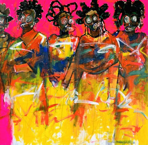 Soul Sisters de Gabriel Jideonwor, Pintura a la venta en Singulart