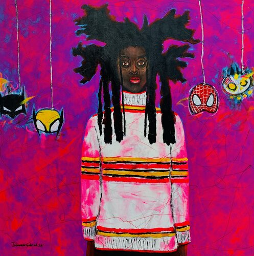 Inner Thoughts di Gabriel Jideonwor, Pittura in vendita su Singulart